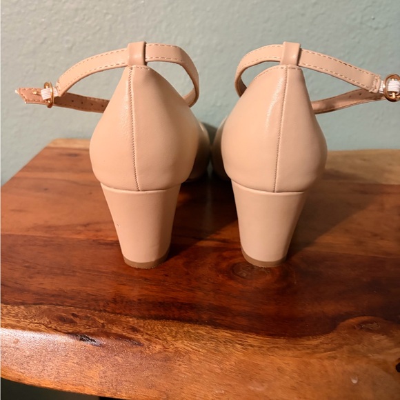 Cream Mary Jane Heels - Picture 8 of 13